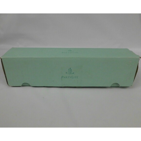 Partylite Meadow Breeze Duet P7441 Green Leaf Tealight Candle Holders with Box - Picture 6 of 6